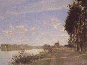 Claude Monet Riverside path at Argenteuil Germany oil painting artist